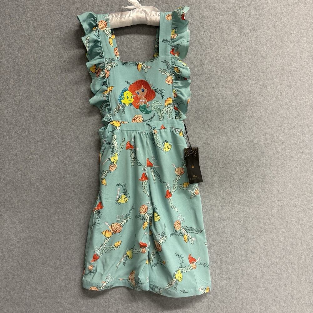 BoxLunch x Disney Little Mermaid Ariel Toddler Ruffle Romper Girls Size 4T NWT - Picture 1 of 8